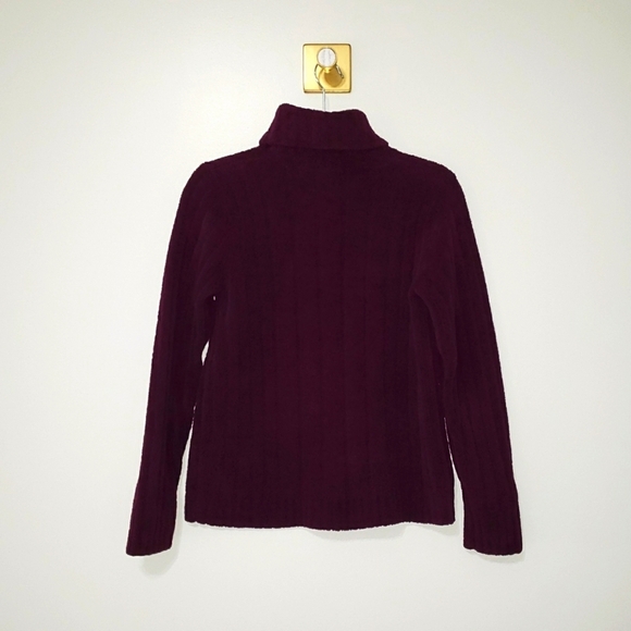 Royal Robbins Women Turtleneck Sweater Small Purple Wine Merlot Outdoor Soft - Picture 5 of 10
